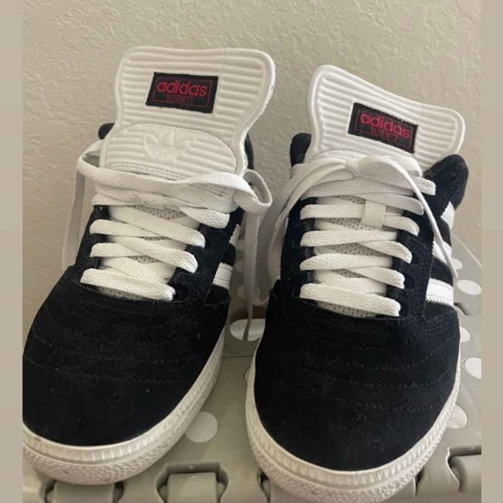 Adidas Busenitz black , white and red